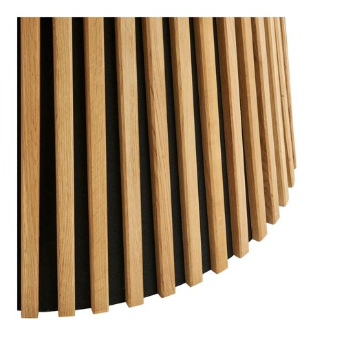 Table Ronde En Chêne Clair Avec Piètement Baguette Ø120 Cm Amsterdam