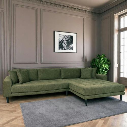 Canapé D'angle Vert Nature - Côté Droit, 290 Cm Amsterdam