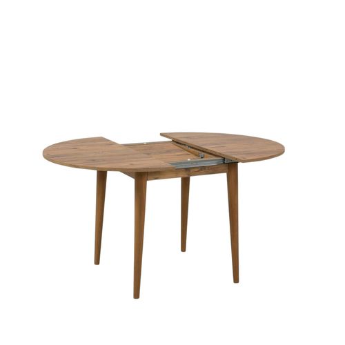 Table Ronde Extensible Effet Pin Ø100-131 Cm Orina