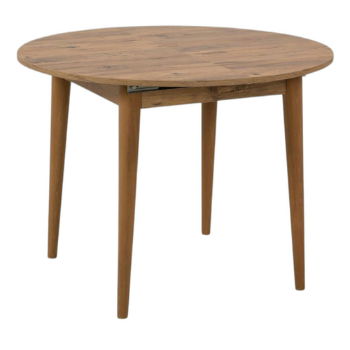 Table Ronde Extensible Effet Pin Ø100-131 Cm Orina