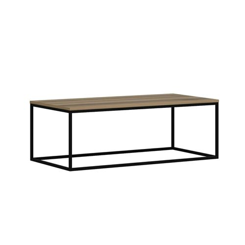 Table Basse Rectangulaire Minimaliste Effet Noyer Jena
