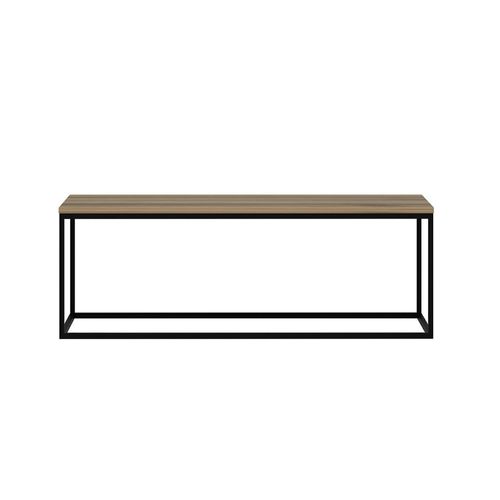 Table Basse Rectangulaire Minimaliste Effet Noyer Jena