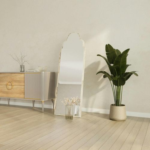 Miroir Plein Pied Arche Décorative, Effet Marbre 160 Cm Cody