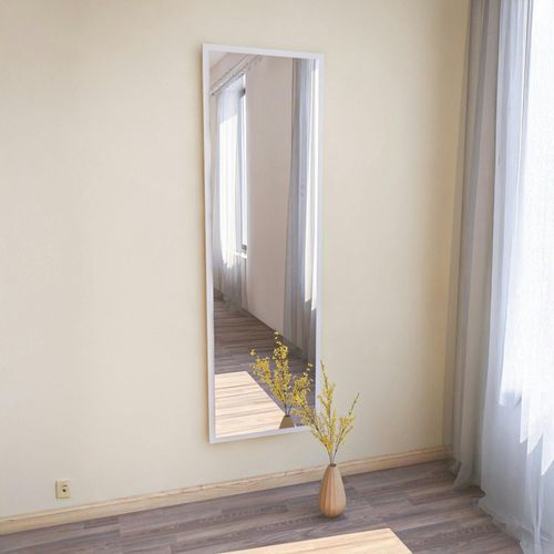 Grand Miroir Blanc Plein Pied 160 Cm Style Moderne Cody