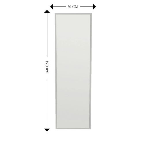 Grand Miroir Blanc Plein Pied 160 Cm Style Moderne Cody