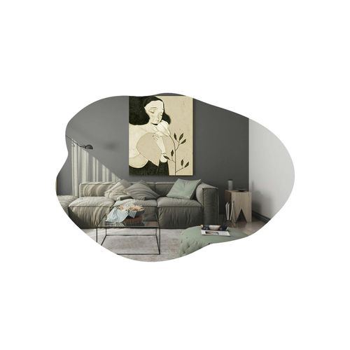 Miroir Design Organique Forme Libre 85 Cm - Style Naturel Cody