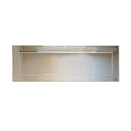 Miroir Horizontal Moderne Chic - Cadre Rainuré 120 Cm Cody