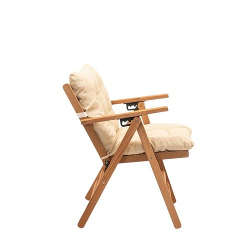 Salon De Jardin En Bois - Compact et Confort Sora