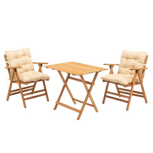 Salon De Jardin En Bois - Compact et Confort Sora