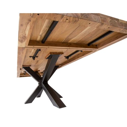 Table à Manger Extensible Bois Massif 240/340 Cm Melbourne