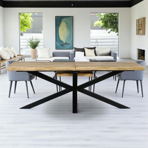 Table à Manger Extensible Bois Massif 220/280 Cm Lucknow