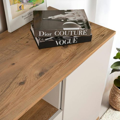 Buffet Salle à Manger Blanc Cachemire 1 Niche Centrale Marfa