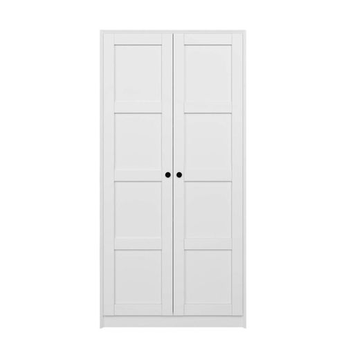 Armoire De Chambre Blanche 2 Portes à Cadres Marfa