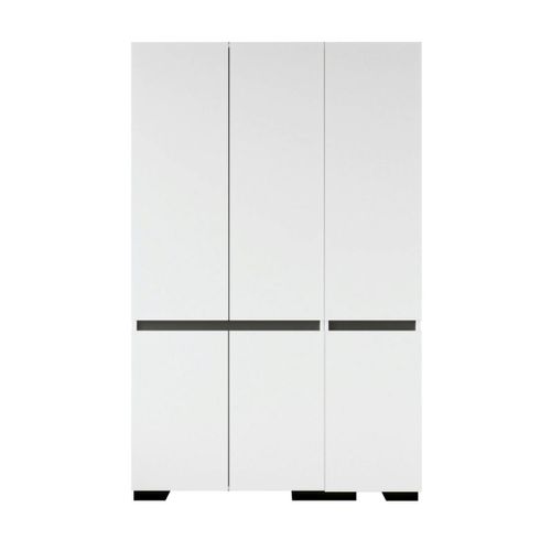 Armoire Penderie Blanche, 3 Portes 1 Tringle Byron