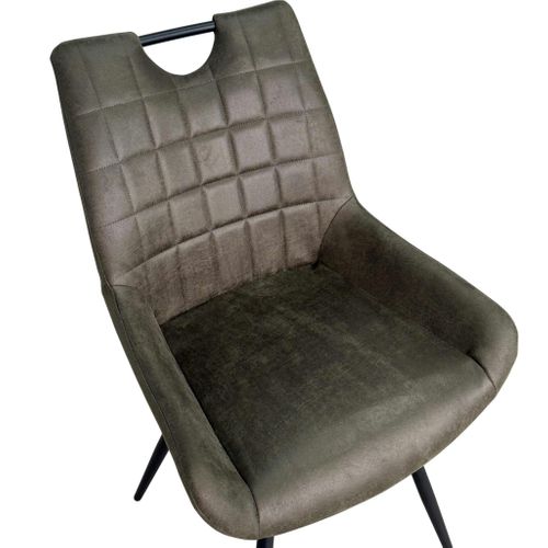 Chaise Vert Foncé Effet Vieilli à Poignée Intégrée (lot De 2) Malmoe