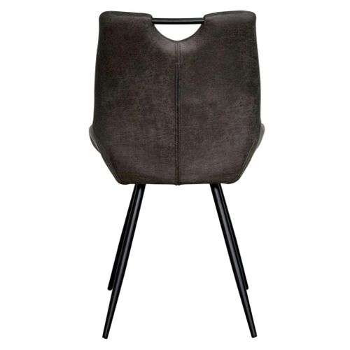 Chaise Grise Effet Vieilli à Poignée Intégrée (lot De 2) Malmoe