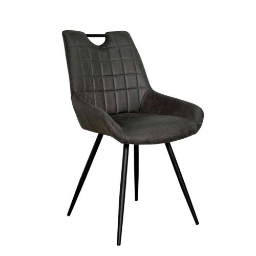 Chaise Grise Effet Vieilli à Poignée Intégrée (lot De 2) Malmoe