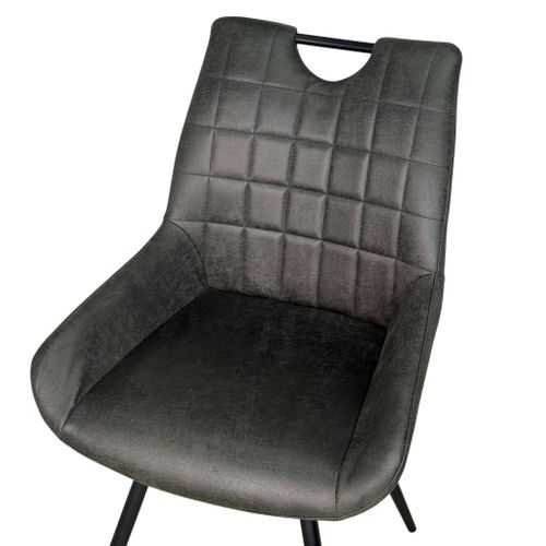 Chaise Grise Effet Vieilli à Poignée Intégrée (lot De 2) Malmoe