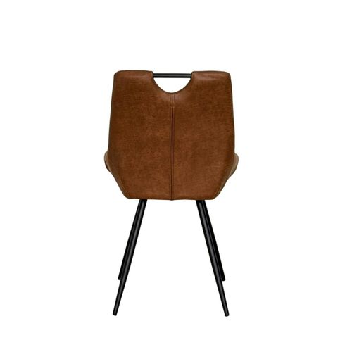 Chaise Marron Effet Vieilli à Poignée Intégrée (lot De 2) Malmoe