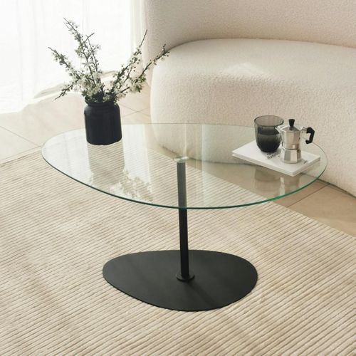 Table Basse En Verre, Forme Triangle Organique Tulum