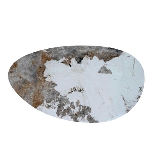 Table Basse Céramique Marbrée, Pied Tulipe Ligurie