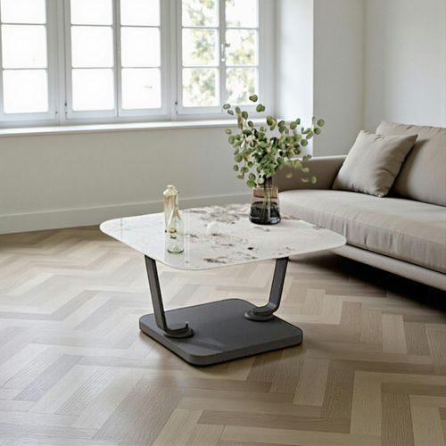 Table Basse Céramique Marbrée Plateaux Déployants Lombardie