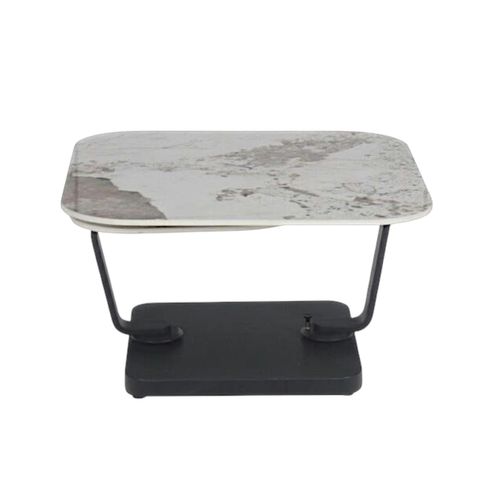 Table Basse Céramique Marbrée Plateaux Déployants Lombardie