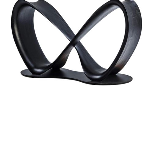 Table Céramique Grise Pied Ruban Bois Noir 260 Cm Alder