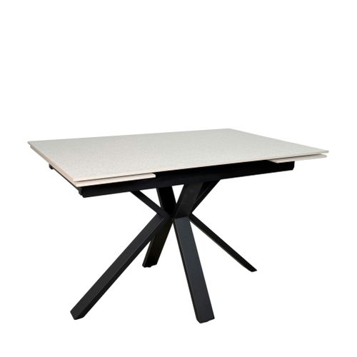Table Extensible En Céramique Effet Terrazzo 120-180 Cm Vico