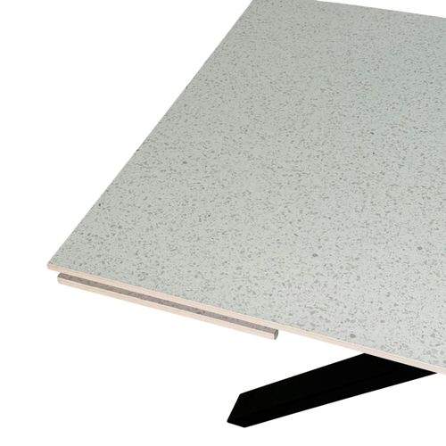 Table Extensible En Céramique Effet Terrazzo 120-180 Cm Vico