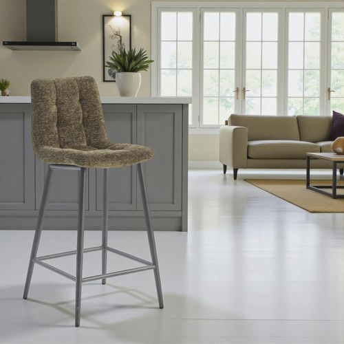 Chaise De Bar Verte Motif Damier (lot De 2) Lombardie