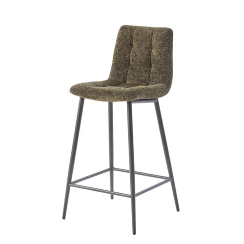 Chaise De Bar Verte Motif Damier (lot De 2) Lombardie