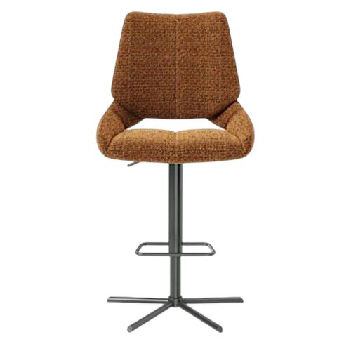 Chaise De Bar Réglable Rouille Assise Baquet (lot De 2) Ligurie