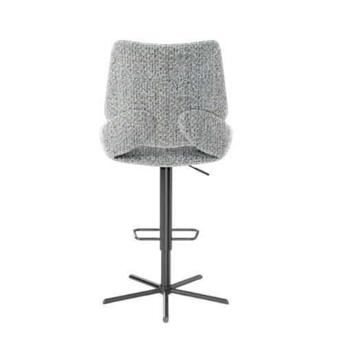 Chaise De Bar Réglable Grise Assise Baquet (lot De 2) Ligurie