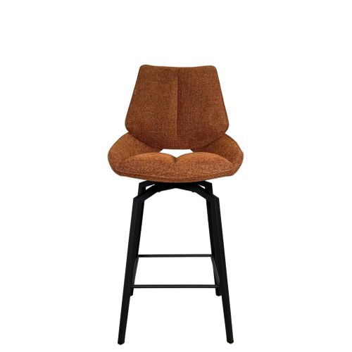 Chaise De Bar Pivotante Rouille Assise Baquet (lot De 2) Ligurie