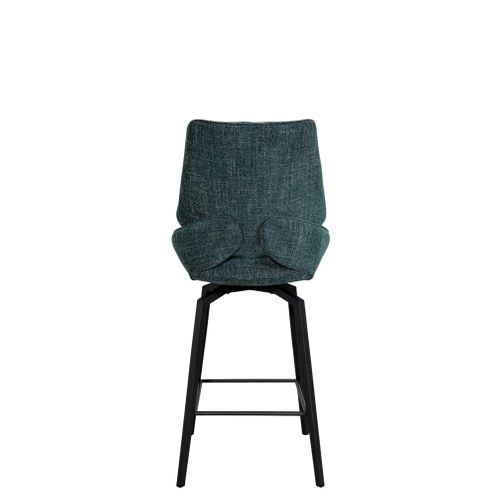 Chaise De Bar Pivotante Bleue Assise Baquet (lot De 2) Ligurie