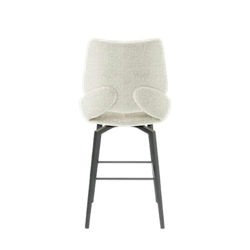 Chaise De Bar Pivotante Beige Assise Baquet (lot De 2) Ligurie