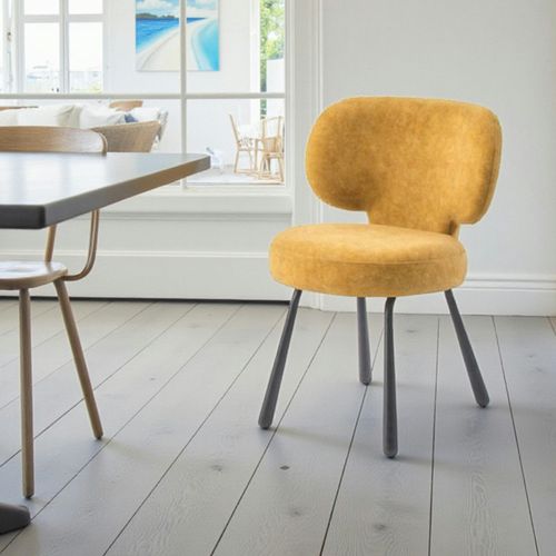 Chaise De Salle à Manger Moutarde, Assise Ronde (lot De 2) Ligurie