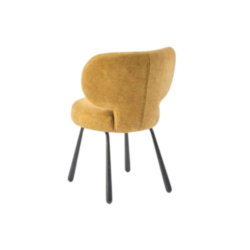 Chaise De Salle à Manger Moutarde, Assise Ronde (lot De 2) Ligurie