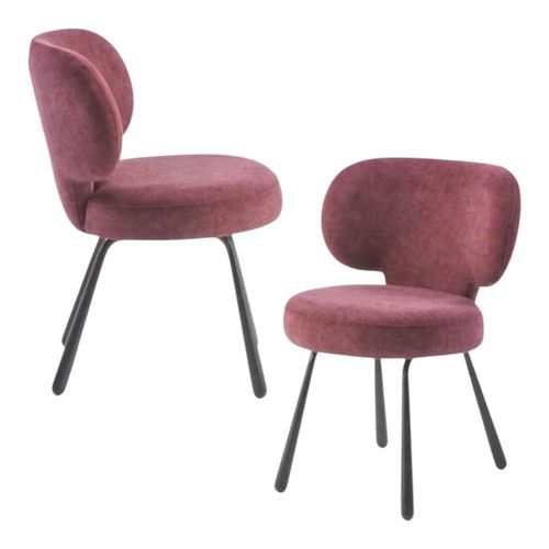 Chaise De Salle à Manger Prune, Assise Ronde (lot De 2) Ligurie