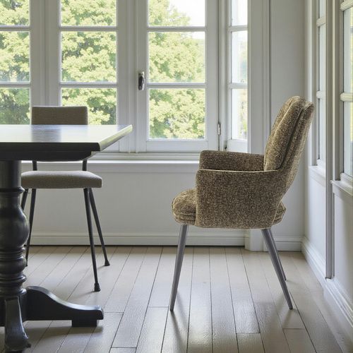 Fauteuil De Table Vert à Dossier Ouvert (lot De 2) Ligurie