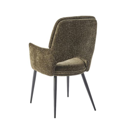 Fauteuil De Table Vert à Dossier Ouvert (lot De 2) Ligurie