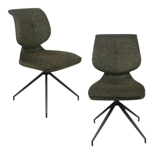 Chaise Pivotante Verte Dossier Double (lot De 2) Ligurie
