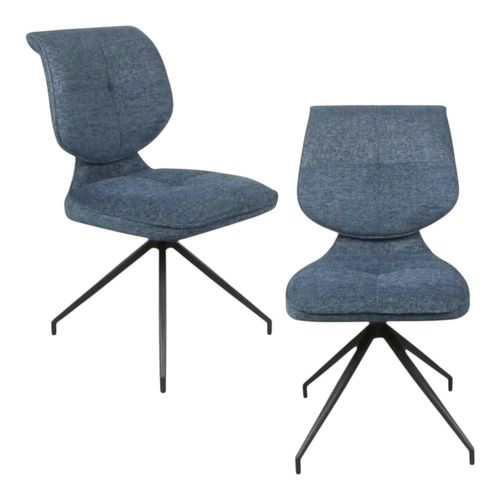 Chaise Pivotante Bleue Dossier Double (lot De 2) Ligurie