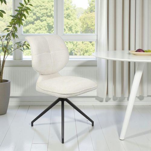 Chaise Pivotante Écrue Dossier Double (lot De 2) Ligurie