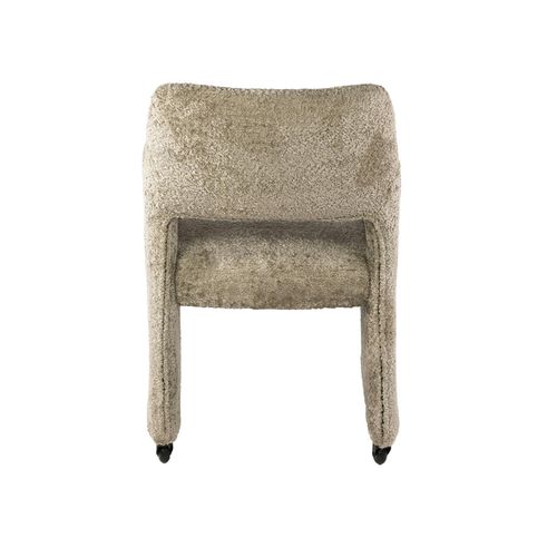 Fauteuil Confortable à Roulettes Tissu Cosy Beige (x2) Creek