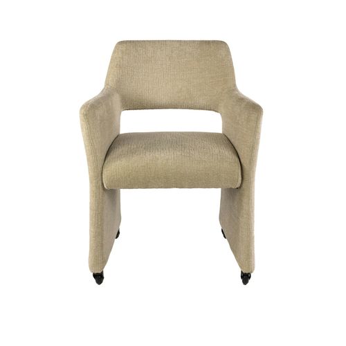 Fauteuil Design Beige Sable à Roulettes (lot De 2) Creek