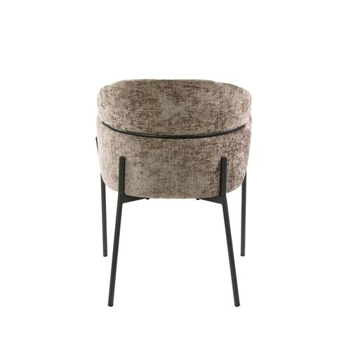 Fauteuil De Table Beige Chaud Dossier Rond (lot De 2) Galway