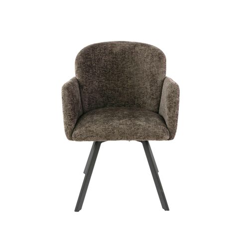 Fauteuil De Table Pivotant Taupe Texturé (lot De 2) Creek