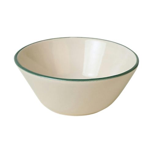 Bol Céréales à Bord Vert En Céramique (lot De 6) Efira